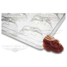 Non-Stick Transparent Chocolate Mold - Easter Bunnies for PP-2021