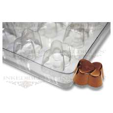 Non-Stick Transparent Chocolate Mold - Interlinked Hearts for PP-1019