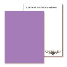 InkEdibles Brand premium Frosting Chroma Sheets 5 sheets: 8 x 13 inches - Pastel Purple