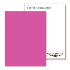InkEdibles Brand premium Frosting Chroma Sheets 5 sheets: 8 x 13 inches - Pink