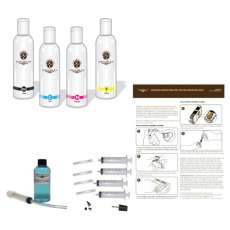 Extra Value Bundle: Starter Refill Kit for Canon InkEdibles Brand Cartridges (24 to 30 refills) PLUS Cleaning Flush System