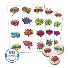 Custom Printed Cookie Toppers and Cupcake Toppers - 8 circles, 2.5 inch