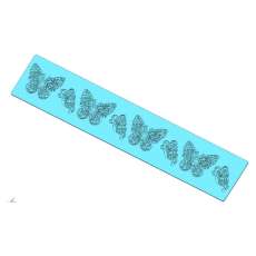 Silicone Lace Strip - Butterflies