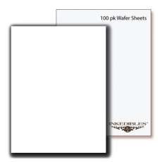 InkEdibles Brand Premium Wafer Sheets (100 pack, A4 size, 0.3mm thickness)