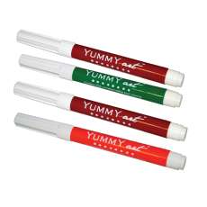 Easter Color Set Edible Ink Markers (4 Pack, Standard Tip) - Brown, Green, Red, Pink