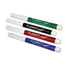 Holidays Color Set Edible Ink Markers (4 Pack, Standard Tip) - Red, Green, Black, Blue