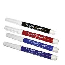 Patriotic Color Set Edible Ink Markers (4 Pack, Standard Tip) - Blue, Red, Black, Purple