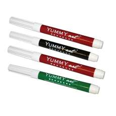 Thanksgiving Color Set Edible Ink Markers (4 Pack, Standard Tip) - Brown, Red, Black, Green
